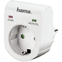 Los mejores  - Hama 47771 - Protector de sobretensión (230 V- 50 Hz- 16 A)- Color Blanco